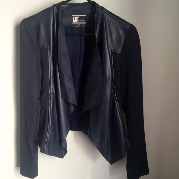Kut from the Kloth Jackets & Blazers - Kut from the Kloth faux leather drape jacket